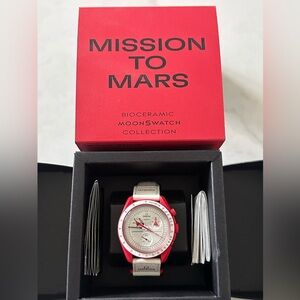 Omega x Swatch MoonSwatch Mission to Mars - Red and White